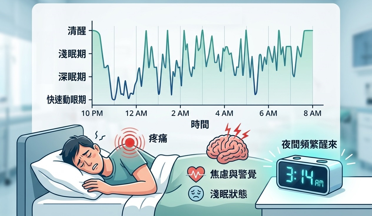 慢性疼痛干擾睡眠結構
